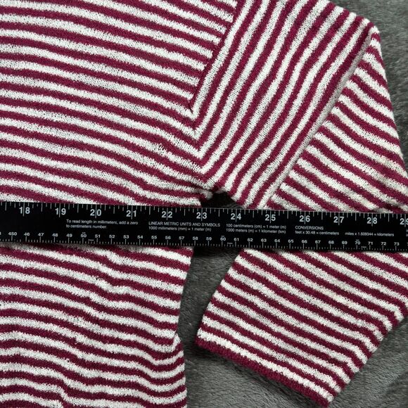 Loft Sweater Lot of 4 Stripes Floral Ladybug Pink Yellow Gray Size Large C131 - Picture 6 of 16